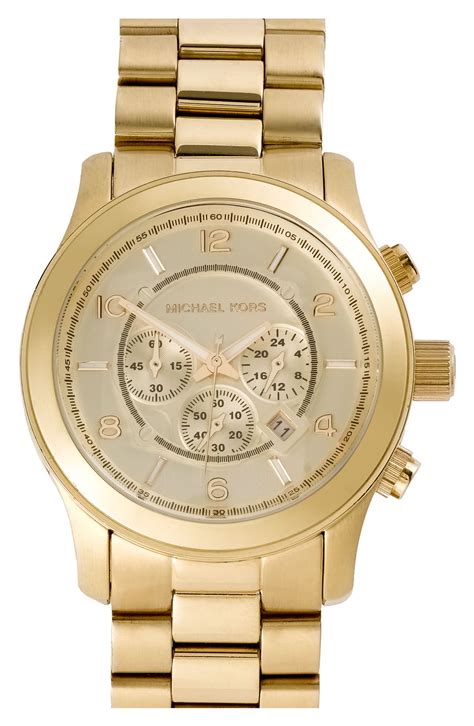 michael kors gold mens watch cheap|michael kors runway chronograph.